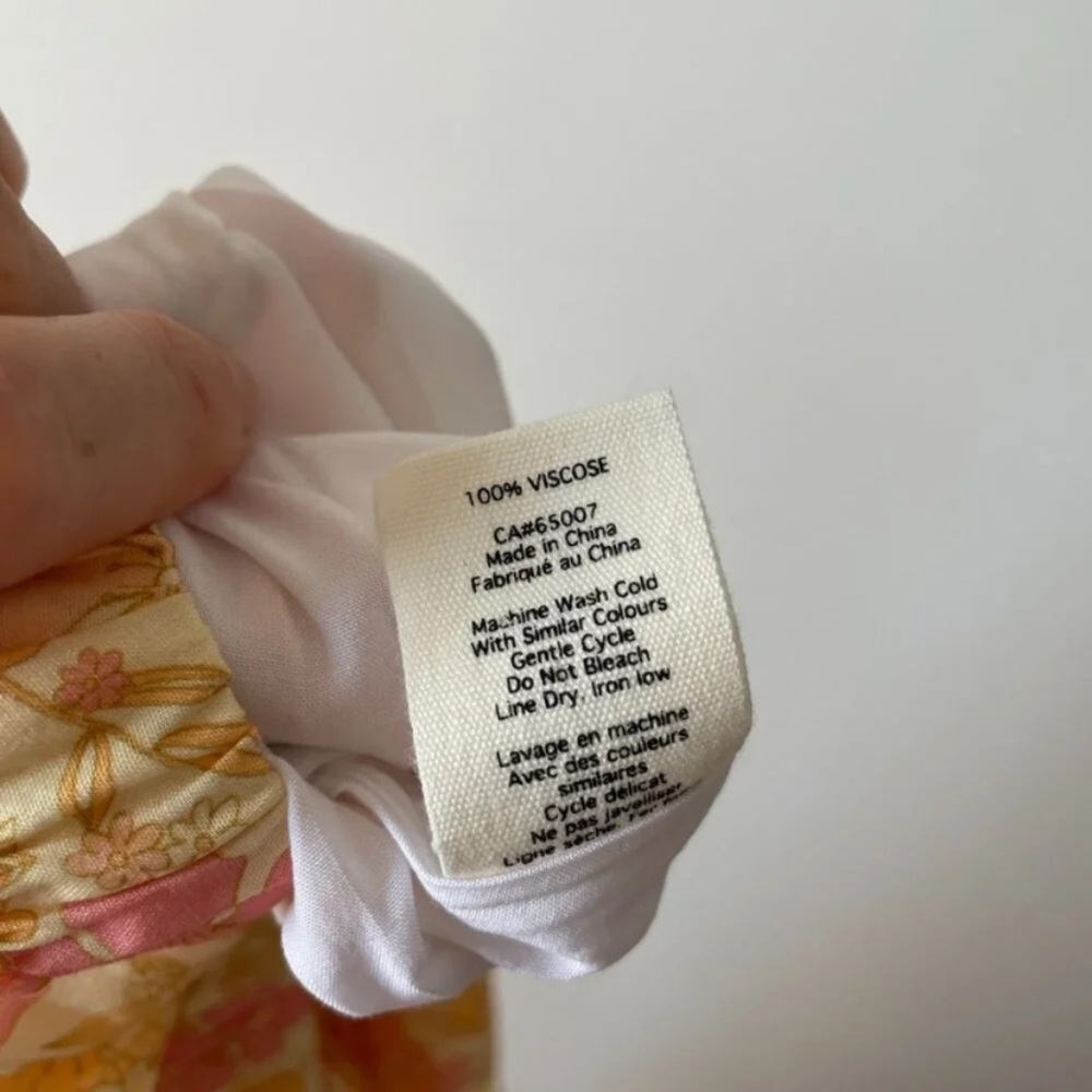 Jackson Rowe Floral Ruffle Top in Pink and Yellow - Picture 8 of 8